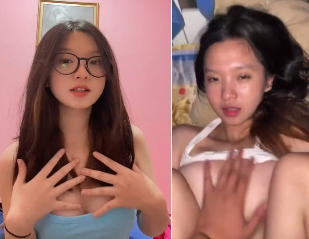 Cewek Cantik Dientot Mulut Ternganga sambil Celana Dalam Disumpal ke Mulut