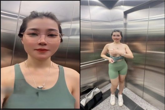 Lan Anh ngisep kontol fan di lift sampai gemetar kesayangan